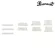 Paramount® DK8 Guitar Inley Pearl pearl, trapezoids / 1 pack. There are 9 pieces. Trapezoid Position Guitar Inlay Markers / PA