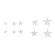 Paramount® DK19 Inley Guitar Guitar Star / 1 Pack has 10 pieces. Star Position Guitar Inlay Markers / Pack of 10 PCS