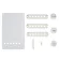 Fender® Strat Accessory Kit แผ่นปิดหลังกีตาร์ไฟฟ้า ทรง Start + ปุ่มหมุน + ฝาครอบ + หัวสวิทช์ + หัวคันโยก