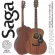 Saga® SP700M 41 inch acoustic guitar, full neck, full neck, Top Sol, Mahogy / Mahogany, coated with black nickel knob
