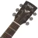 Saga® SP700M 41 inch acoustic guitar, full neck, full neck, Top Sol, Mahogy / Mahogany, coated with black nickel knob
