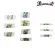 Paramount® DK23 Inlay Guitar Guitar Guitar Pearl / 1 Pack. There are 10 pieces. Abalone Position Guitar inlay Markers / Pack of