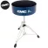 CMC® CM-DT900 / SEAT900 สีน้ำเงิน เก้าอี้กลอง เบาะกลม หุ้มด้วยกำมะหยี่ด้านบน แบบปรับเกลียว ขาตะเกียบคู่ อย่างดี