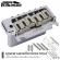 Wilkinson® Strat Bridge สะพานสายกีตาร์ไฟฟ้า หย่องล่างกีตาร์ไฟฟ้า ทรง Strat แบบ 2 เสา มีช่องใส่คันโยก รุ่น WOV08 + แถมฟรี