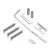 Wilkinson® Strat Bridge สะพานสายกีตาร์ไฟฟ้า หย่องล่างกีตาร์ไฟฟ้า ทรง Strat แบบ 2 เสา มีช่องใส่คันโยก รุ่น WOV08 + แถมฟรี