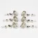 GotoH® SD90 Locking Tuner MG-T 06m-L3R3-N Guitar knob, airy, silver guitar, vintage style-Tuning Machine Hea