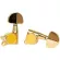 GotoH® SG381 Stardard AB20-L3R3-GG Golden Guitar Biker Golden Bill Golden Curved Head cover Alumium Gold Tuning Machine H