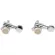 Gotoh® SG381 Locking Tuner MG-T 07-L3R3-CK ลูกบิดกีตาร์ ลูกบิดกีตาร์ไฟฟ้า สีเงิน แบบล็อค หัวกลม Zinc Cosmo Black - Lef