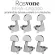 RASVONE MHA-LR3300 Machine Heads, airy guitar knob, 2-way guitar knob, 3L+3R made from good metal materials, both guitar.