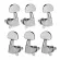 RASVONE MHA-LR3300 Machine Heads, airy guitar knob, 2-way guitar knob, 3L+3R made from good metal materials, both guitar.