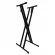 Guitto ขาตั้งคีย์บอร์ด แบบตัว X ขาคู่ ใช้วัสดุอย่างดี รุ่น GKS-01 สามารถปรับได้ 7 ระดับ Double Brace Keyboard Stand