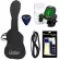 Century DTL DARK DARK SERIES Electric guitar 22 Freck Hardware Black + Free Rocking & Carry & Cleaning Set