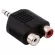 Carlsbro CC310 หัวแปลงแจ็ค RCA เป็นแจ็คเล็ก แบบสเตอริโอ ๋ Jack RCA Female plug to 3.5mm Male Stereo Phone Jack Adapter