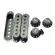 Rasvone PCE10 ฝาครอบปิ๊กอัพ ทรง Strat / หัวจุกซีเล็คเตอร์ / ปุ่มหมุนวอลุ่ม & โทน - Strat Pickup Covers & Caps & Tone/Vol