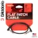 D'Addario® PW-FPR-01, a flat-headed flat head, 30 cm long head / bent head / bend 1 FT / Custom Series Flat Patch Cable / Right-Gang to Right-Gangle.