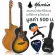 Mantic GT-1AC, 40-inch guitar, Om Cutaway shape, Angle Mandrus/Cherry Wood + Free Bag & Pick