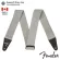 Fender® Supersoft Strap สายสะพายกีตาร์ สำหรับโปร่ง/ไฟฟ้า/เบส กว้าง 2" เนื้อผ้านุ่มพิเศษ สีเทา ปรับยาวได้ 34 - 58 นิ้ว ป