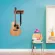 RASVONE GHW300, guitar hanging, wooden material and hooks & storage tray, Wooden Guitar Hanger with Rack & Hooks