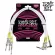 ERNIE BALL® สายพ่วงเอฟเฟค / สายแจ็คต่อเอฟเฟค ยาว 46 ซม. หัวตรง/หัวงอ 1 แพ็คมี 3 เส้น  1.5FT Patch Cable