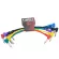 Kirlin® PAN6-243 0.2M Patch Cable สายพ่วงเอฟเฟค 6 เส้น หลากสี ยาว 20 ซม. Pack of 6