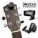 D'Addario® PW-3T-12 NS Micro Headstock Guitar Tuner Guitar Location Hidden on the guitar head