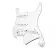 RASVONE SPG200 Piccard Pearl Pearl Strait Strat Pickup HSS Circuit with Strat Pickguard with WITH WIRING / PICKUP PATTERN HSS