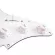 RASVONE SPG200 Piccard Pearl Pearl Strait Strat Pickup HSS Circuit with Strat Pickguard with WITH WIRING / PICKUP PATTERN HSS