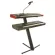 On Stage® KS9102 Quantum Core Column Keyboard Stand, 2 -story keyboard stand, adjustable height between 10-44 inches, can support a total weight of 114 kg per microphone.