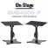 On Stage® SMS4500-P Desktop Monitor Stands ขาตั้งมอนิเตอร์ ขาตั้งลำโพงมอนิเตอร์ แบบคู่ อย่างดี ฐานวาง 22x30 ซม. ปรับมุม 0-15 องศา 1 คู่ / 2 ชิ้น