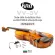 KNA VV-3V Pickup, Violin Pickup Viola Next to the bridge The authentic Ebo wood with volume ** Made in Bulgaria ** Deluxe Portable Piezo Pickup for V