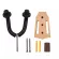 Rasvone GHW20 Wooden Guitar Hanger Hanging guitar, guitar, wooden base, good guitar head with silicone covered + free bolts