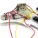 RASVONE SPG103 Piccard Electric Guitar Strat SSS Circuit Circuit with Strat Pickguard with WIRING / PICKUP PATTERN 3X Single Coil