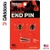 D'Addario® PWEP202 Solid Brass Guitar End Pin, 2nd guitar strap locks