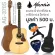 Mantic AG-370S, 41 inch guitar, Dreadnough style, genuine wood, topped, rose/mammaly, coated + free bag & capol.