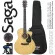 SAGA® SF700GCE 41 inch electric guitar GA style Top Sol, Angel Man Sprus, Pickup Fishman + Free Buffong Bag & Chu