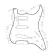Rasvone STP3S ปิ๊กการ์ดกีตาร์ไฟฟ้า ทรง Start แบบซิงเกิ้ลคอยล์ - Standard Stratocaster Electric Guitar Pickguard with Sin