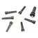 D'Addario® PWPS3 Bridge Pins, guitar pins + pins, genuine wood materials, EBONY / Pearl Premium Grade Bridge Pins, 6