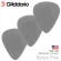 D'Addario® Nylflex Pick, 3 water dropping guitar, gray thickness, made of NYLON Light 0.50 mm / Medium 0.75 mm / Heavy 1.0 mm ** Made in USA **
