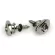 D'Addario® PWEEP202 Elliptical Guitar End Pin ตัวล็อคสายสะพายกีตาร์ / หมุดสายสะพาย ทรงวงวรี สีเงิน จำนวน 2 ตัว มาพร้อมย
