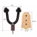Rasvone GHW20 Wooden Guitar Hanger Hanging guitar, guitar hanging, wooden base, good guitar head with silicone covered + free bolts & plastic fasteners