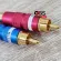 1 คู่ ปลั๊ก RCA PLUG MITSUMI ปลาทูทอง หัวทองมีสปริง plug rca หัว RCA