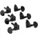 1 set, 6, airy guitar knob, S-QN-13, black, Grover, Guitar knob, airy, black knob