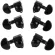 1 set, 6, airy guitar knob, S-QN-13, black, Grover, Guitar knob, airy, black knob
