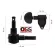 1 set, 6, airy guitar knob, S-QN-13, black, Grover, Guitar knob, airy, black knob
