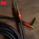 Monster® ACST2-21A สายแจ็คกีตาร์ สายแจ็ค 21 ฟุต 6.4 เมตร หัวตรง/หัวงอ ชุบทอง Acoustic 21ft Angled to Straight Instrum