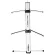 Alctron® KS100, 2 -layer keyboard stand, 3 -legged base, supports no more than 38 cm, weighs no more than 35 kg.