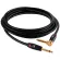MONSTER® BASS2-12A, Jack Star Star bass jack cable, 12 feet 3.6 meters, straight head/bend gold plated Bass 12FT Angled to StraigHT in