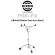 DIXON® Display Drum Set, Swimming, Metal Chromium, PSS-P2 Medium Snare Drum Stand