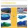 [Free delivery!] 2x4 meters of rainproof canvas with eyebrows, canvas, multi -purpose plastic, straw fabric, blue, blue, white, canvas, canvas, canvas, waterproof leaves