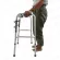 That learns to walk, foldable aluminum walker - gray